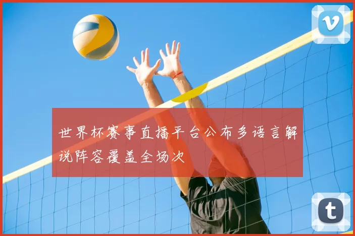 世界杯赛事直播平台公布多语言解说阵容覆盖全场次
